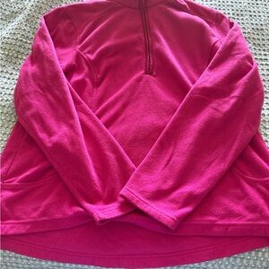 Lands' End Pink Polo Collar Long Sleeve fleece XL (18)